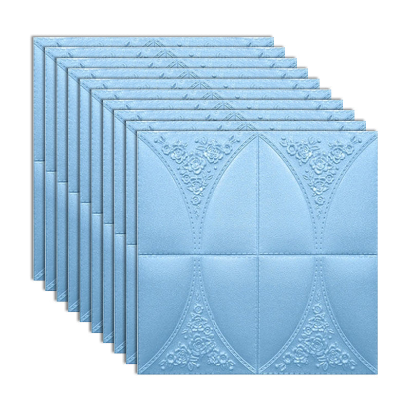 Modern Style Plastic Wall Panel Living Room Peel and Stick 3D Wall Paneling