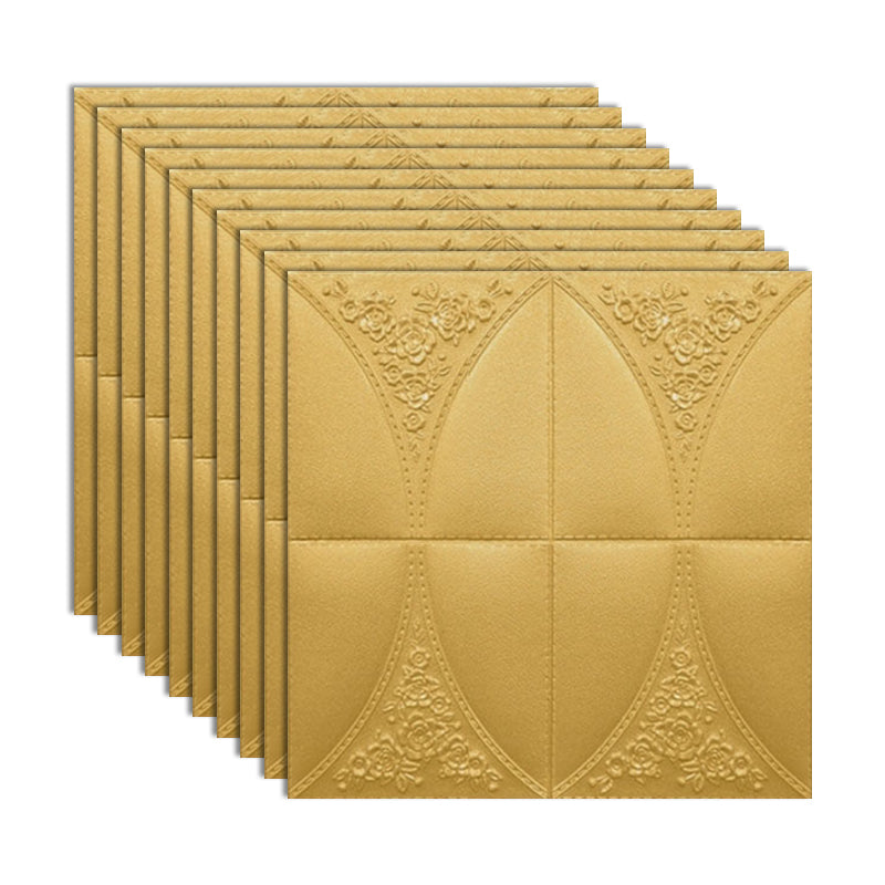 Modern Style Plastic Wall Panel Living Room Peel and Stick 3D Wall Paneling
