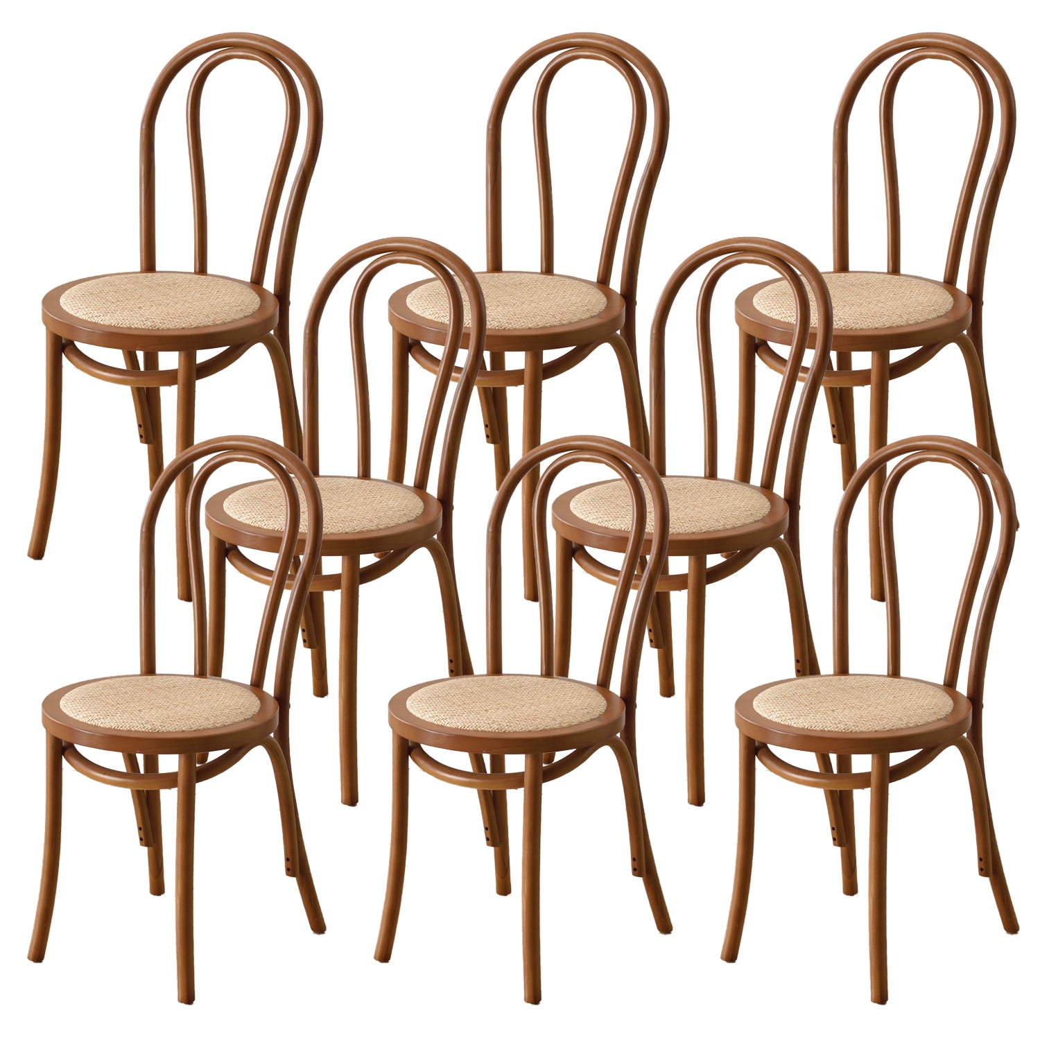 Dining Room Armless Dining Chair Open Back Solid Wood Side Chair