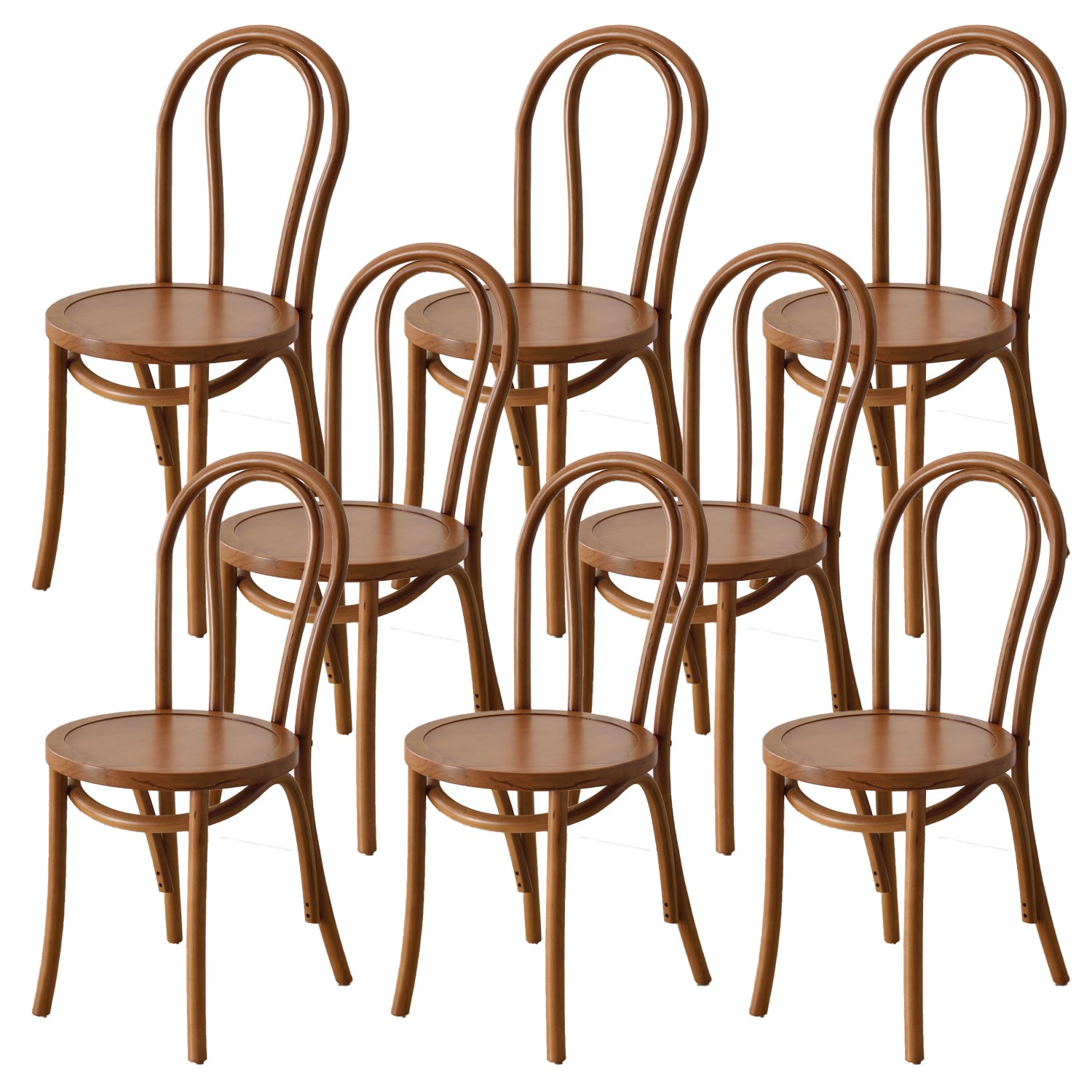 Dining Room Armless Dining Chair Open Back Solid Wood Side Chair