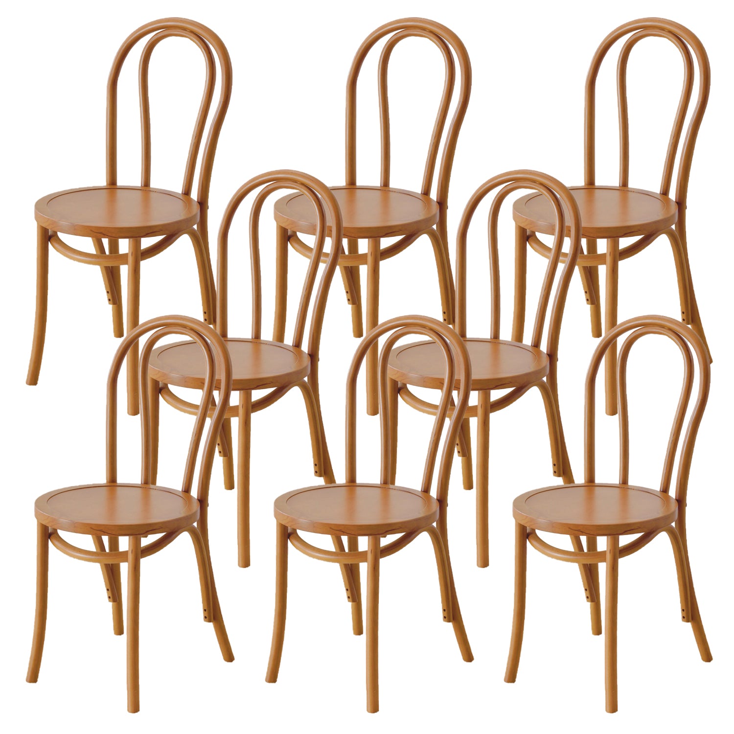Dining Room Armless Dining Chair Open Back Solid Wood Side Chair