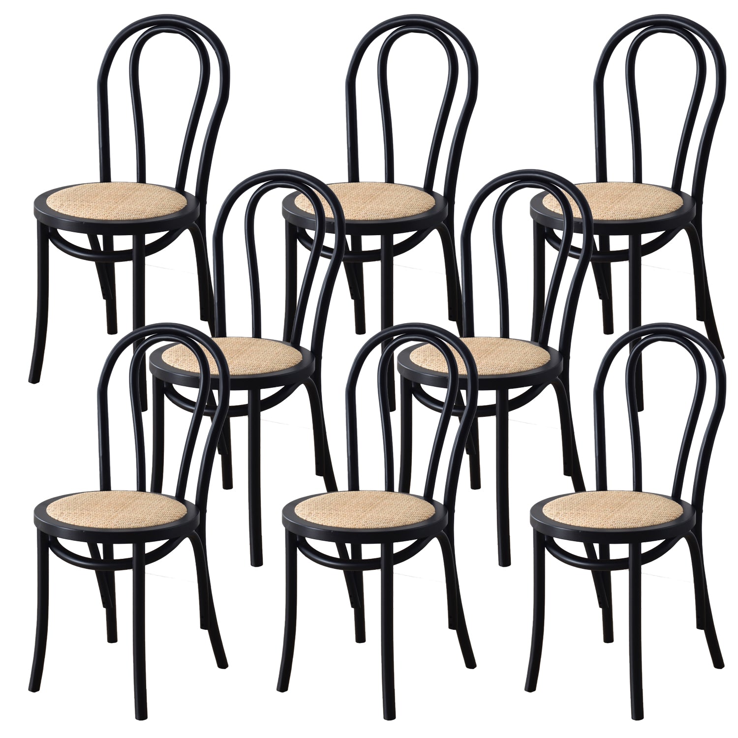 Dining Room Armless Dining Chair Open Back Solid Wood Side Chair