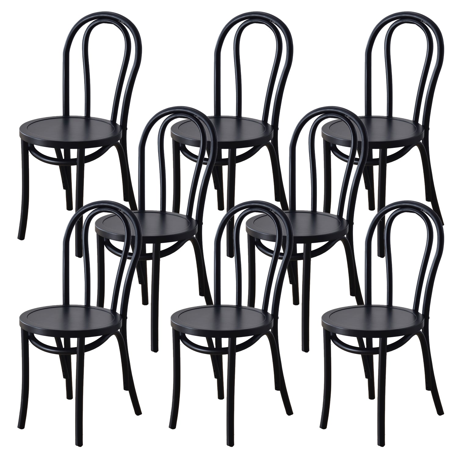 Dining Room Armless Dining Chair Open Back Solid Wood Side Chair