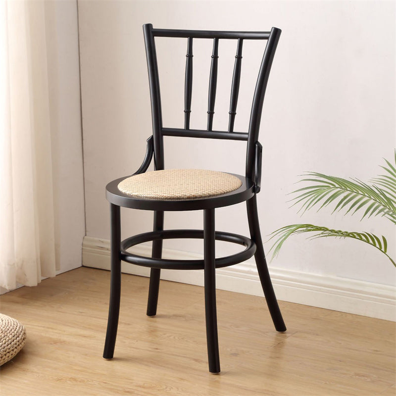 Dining Room Armless Dining Chair Open Back Solid Wood Side Chair