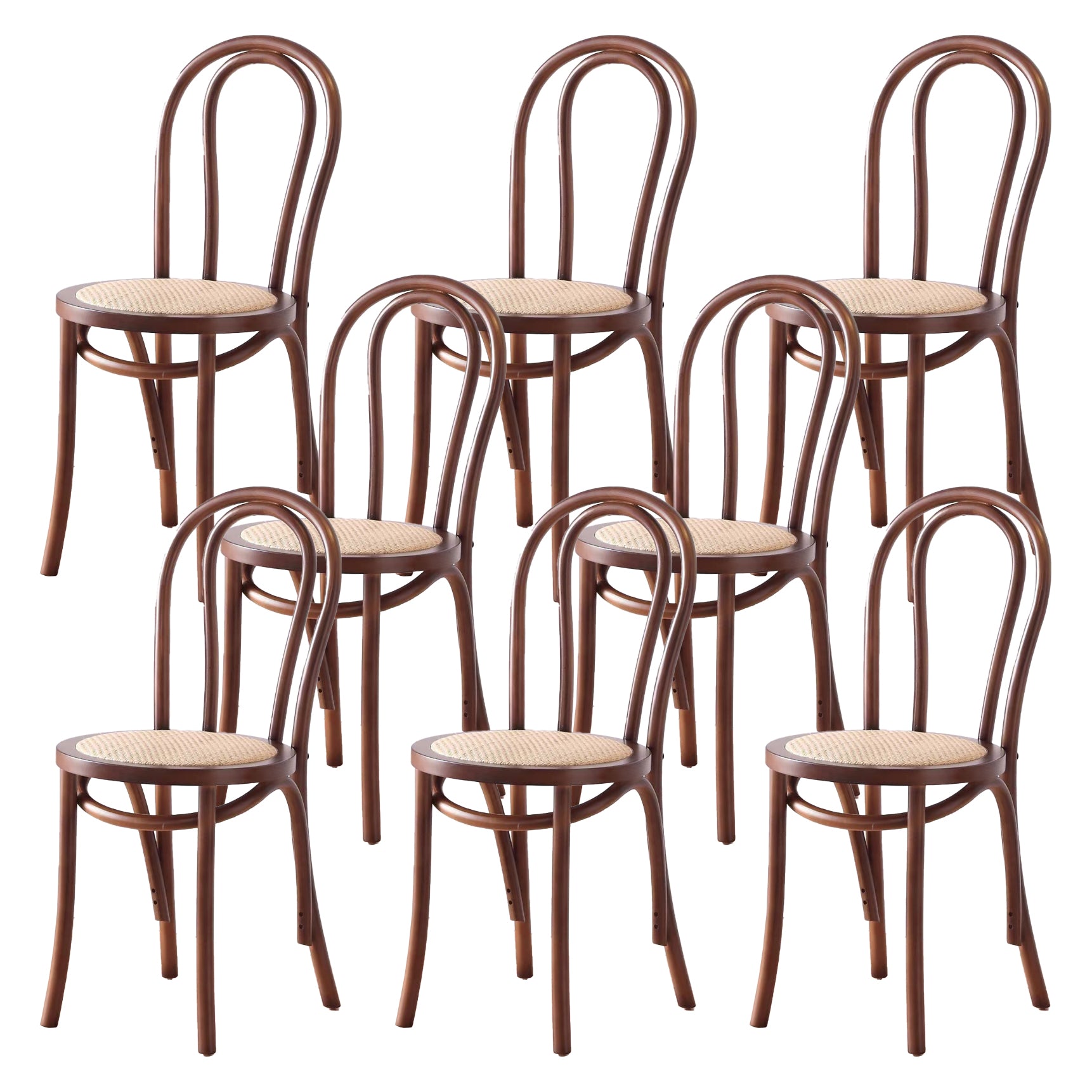 Dining Room Armless Dining Chair Open Back Solid Wood Side Chair