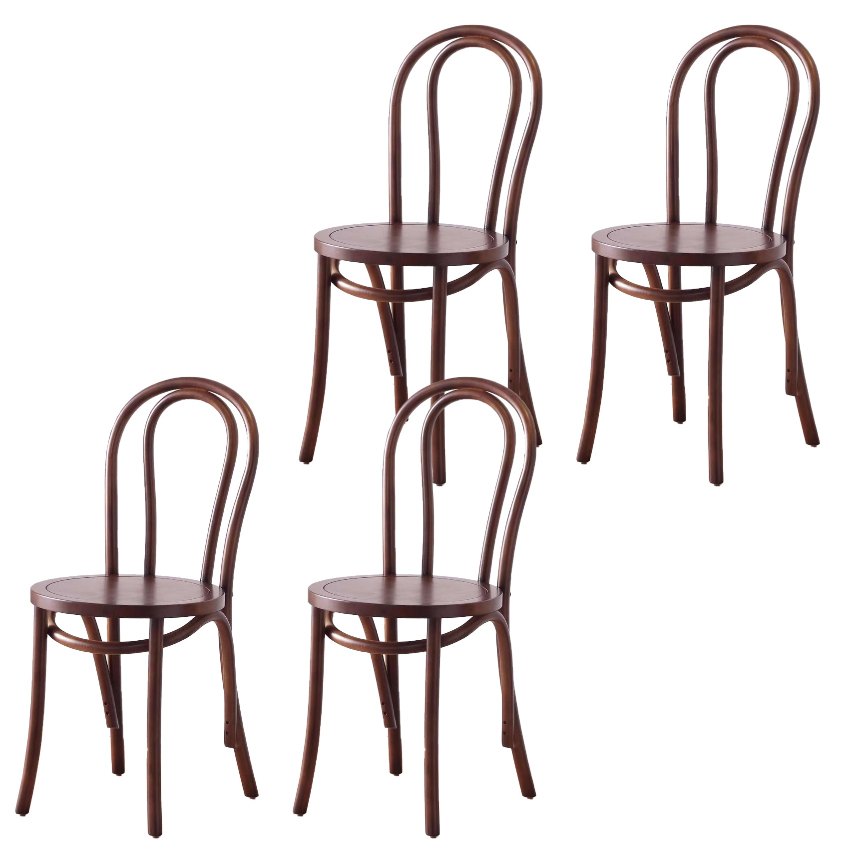 Dining Room Armless Dining Chair Open Back Solid Wood Side Chair