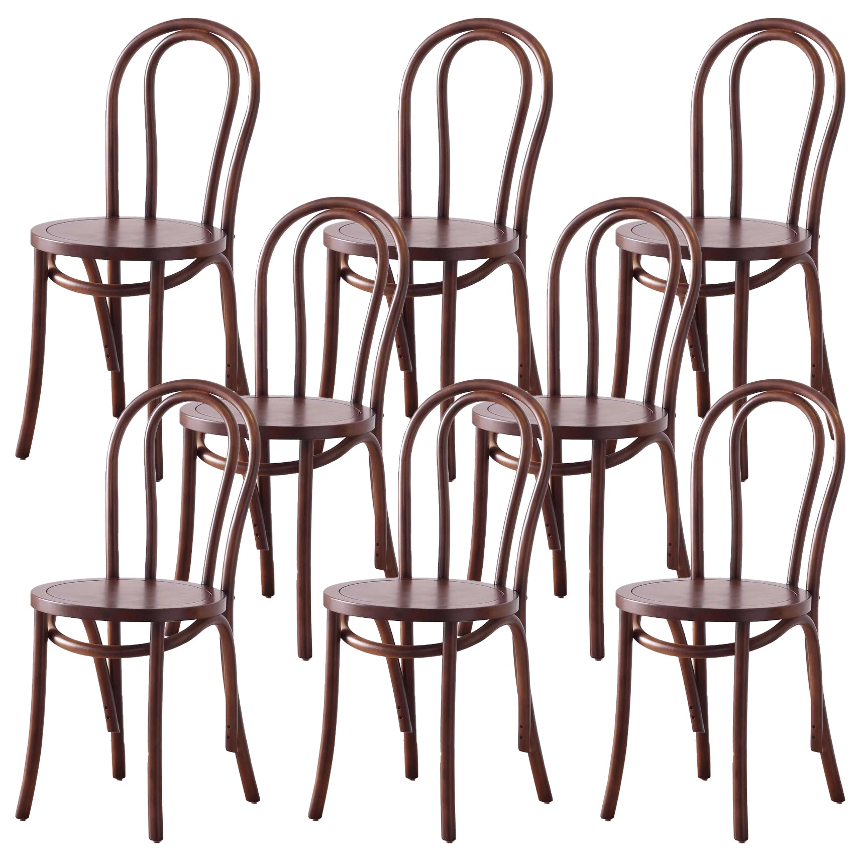 Dining Room Armless Dining Chair Open Back Solid Wood Side Chair