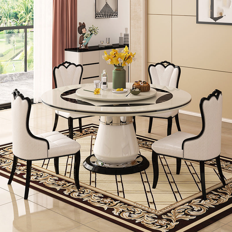 Pedestal Casual Dining Room Kitchen Home Furniture Round Dinner Table