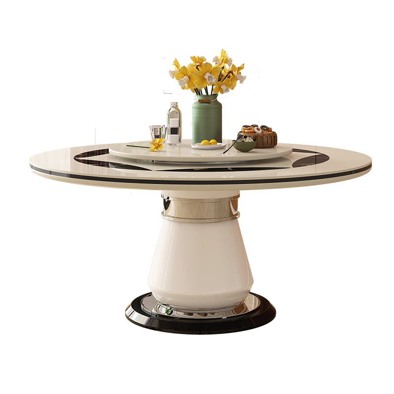 Pedestal Casual Dining Room Kitchen Home Furniture Round Dinner Table