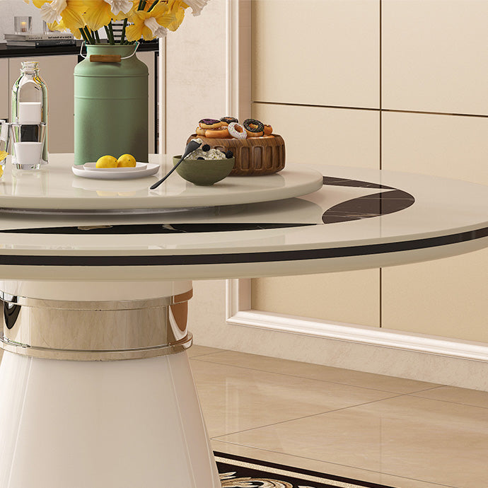 Pedestal Casual Dining Room Kitchen Home Furniture Round Dinner Table