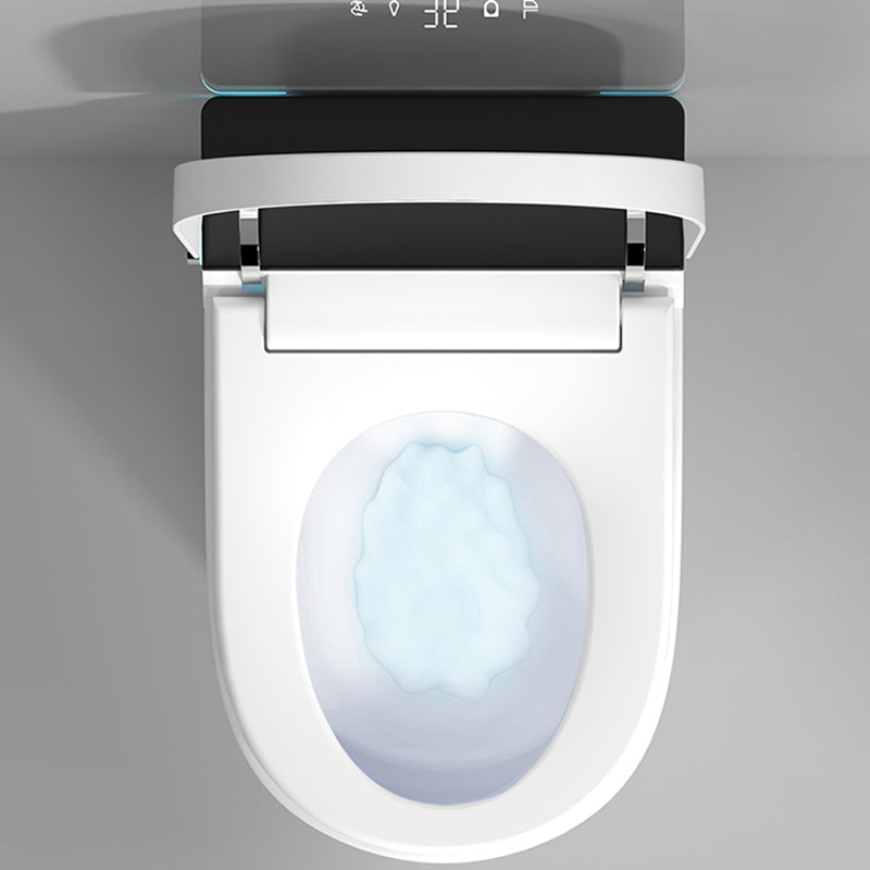 White All-In-One Smart Toilet Seat with Wireless Remote Control