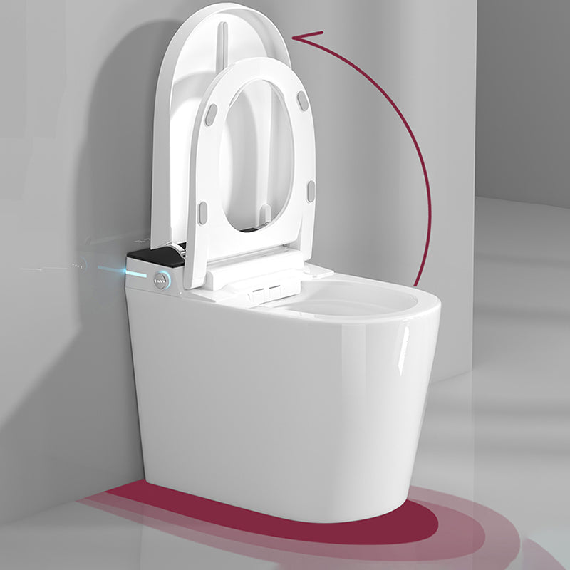 White All-In-One Smart Toilet Seat with Wireless Remote Control