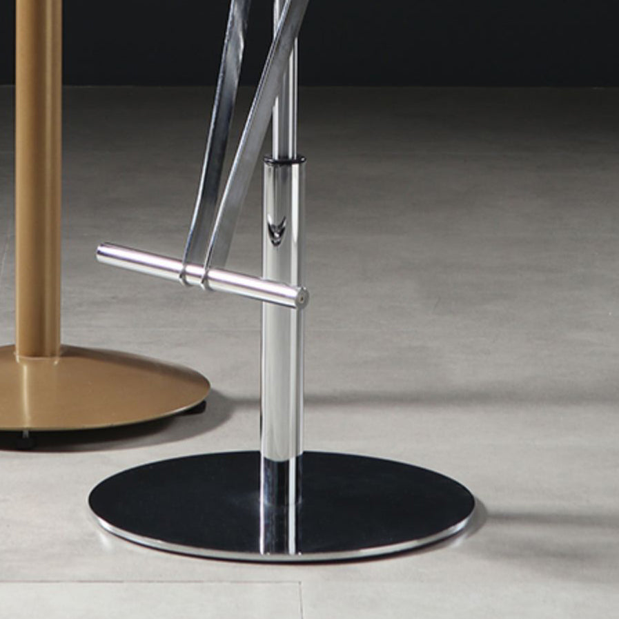 Modern Adjustable Bar Stool Leather Backrest Bar Stools for Dining Room