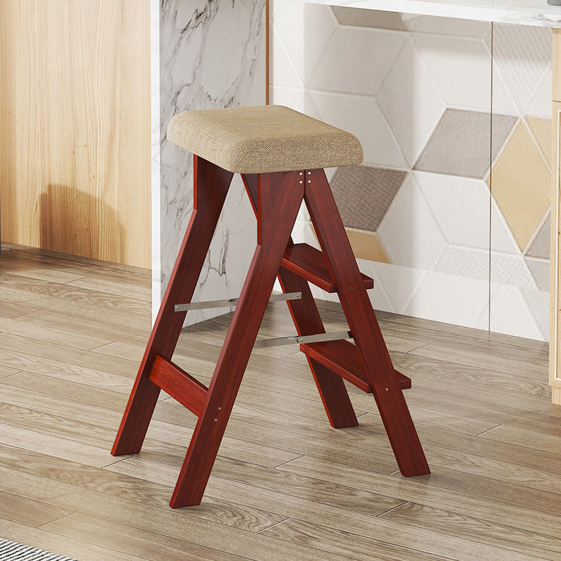 Modern Folding Bar Stool Wooden Backless Bar Stools for Dining Room