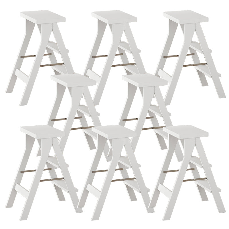 Modern Folding Bar Stool Wooden Backless Bar Stools for Dining Room