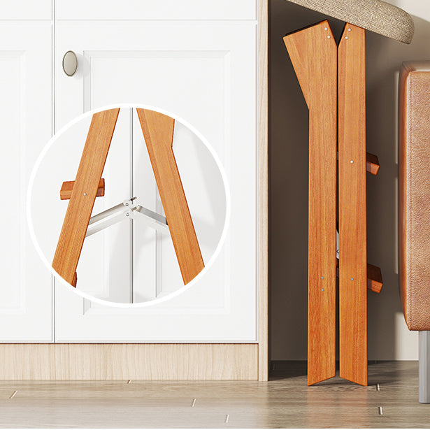 Modern Folding Bar Stool Wooden Backless Bar Stools for Dining Room