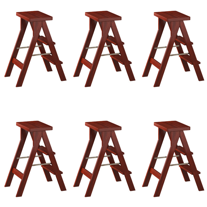 Modern Folding Bar Stool Wooden Backless Bar Stools for Dining Room