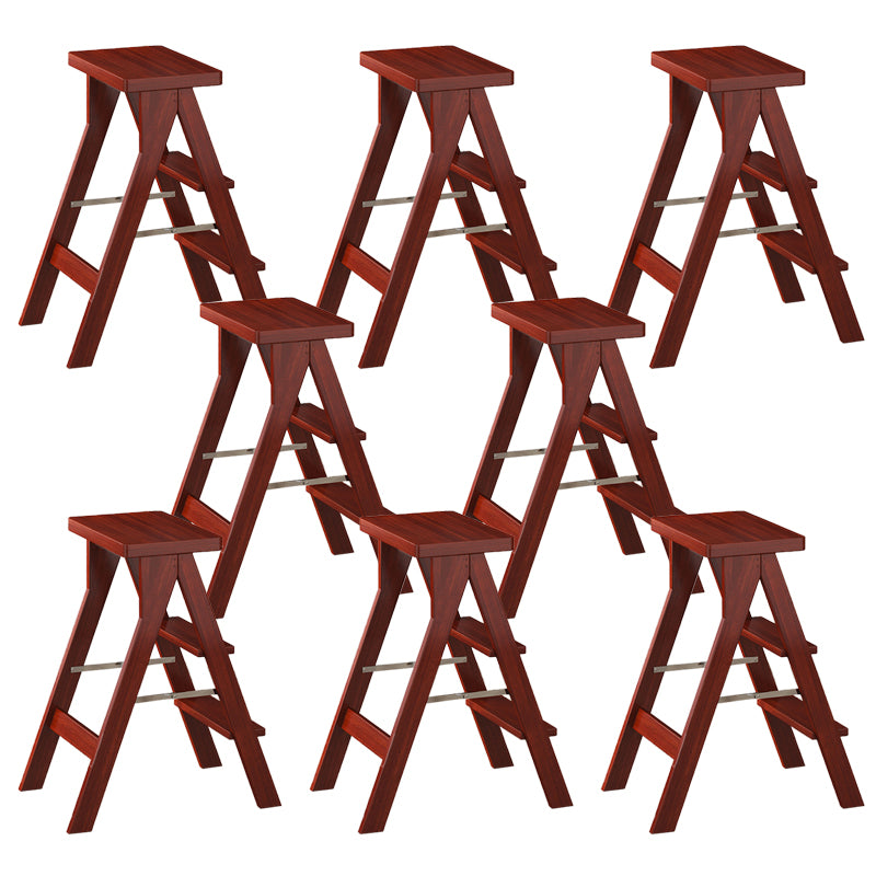 Modern Folding Bar Stool Wooden Backless Bar Stools for Dining Room
