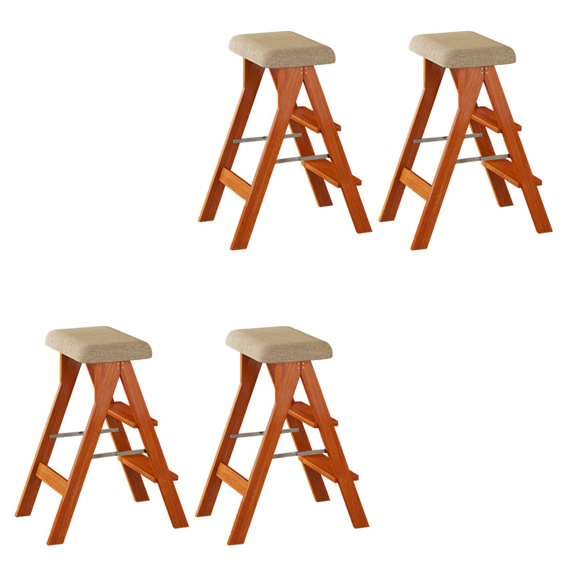 Modern Folding Bar Stool Wooden Backless Bar Stools for Dining Room