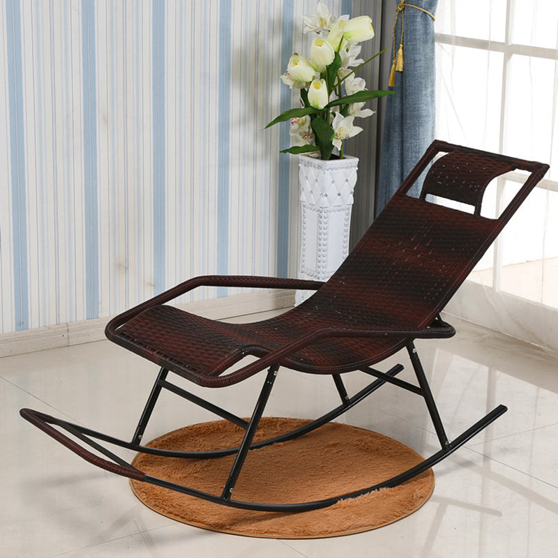 Modern Reclining Rocking Chair Wicker Rocker Chair for Living Room