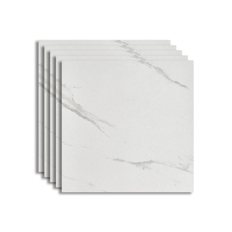 Floor Tile Square Scratch Resistant Ceramic Marble Print Non-Skid Matter Floor Tile