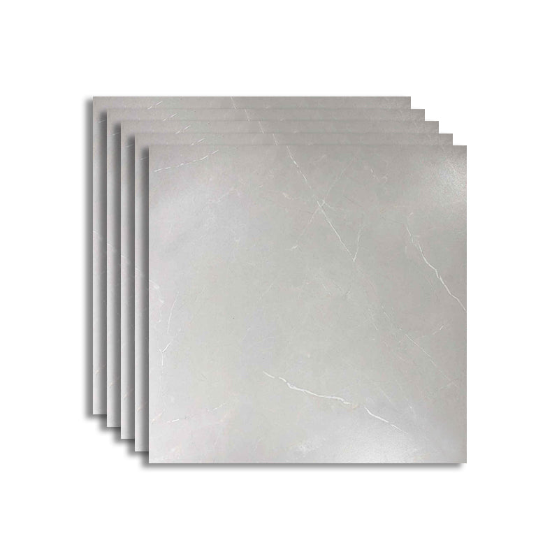 Floor Tile Square Scratch Resistant Ceramic Marble Print Non-Skid Matter Floor Tile