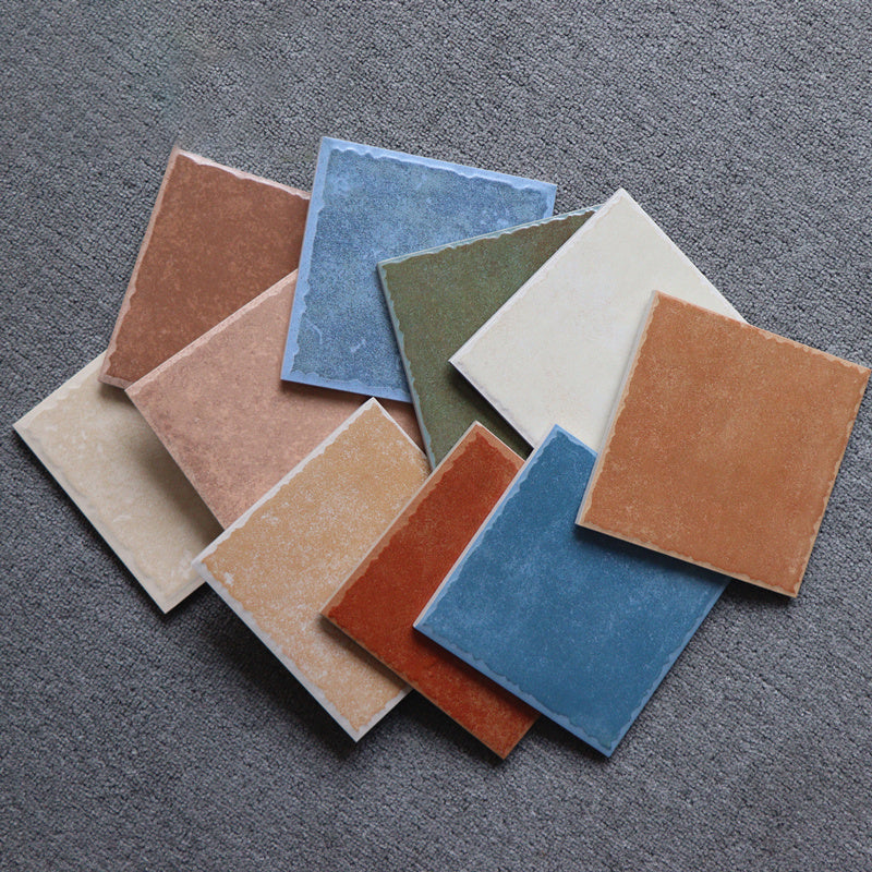 Floor Tiles Square Ceramic Matte Vintage Scratch Resistant Floor Tiles