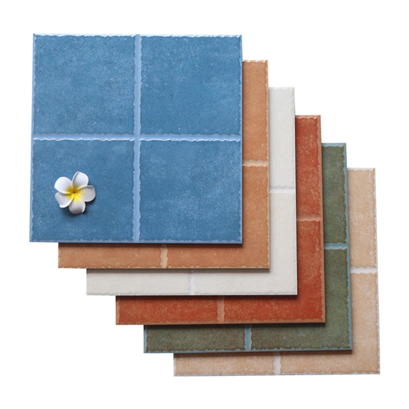 Floor Tiles Square Ceramic Matte Vintage Scratch Resistant Floor Tiles