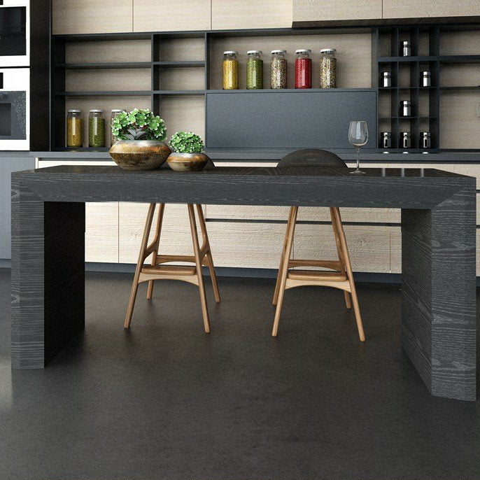 Modern Style Bar Dining Table Rectangle Solid Wood Bar Table for Kitchen