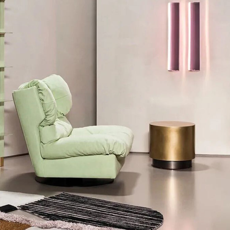 Contemporary Recliner Chair Swivel Base Fabric Indoor Solid Color Standard Recliner