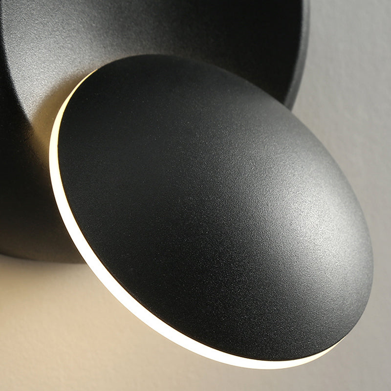 Round Shape Metal Wall Sconces Modern 1-Light Wall Mount Light Fixture