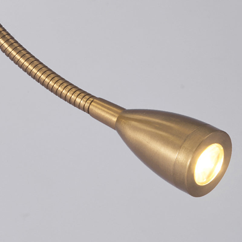 Modern Metal Adjustable Wall Sconce Square Shape Wall Light with Fabric Shade for Study