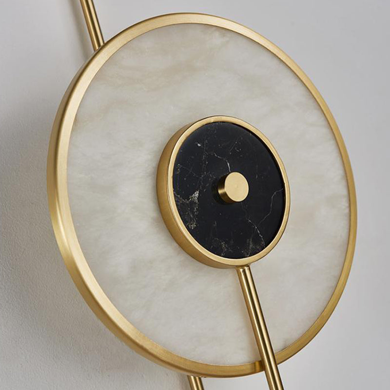 Modern Single Golden Wall Mounted Sconce Glass Wall Light for Bedroom