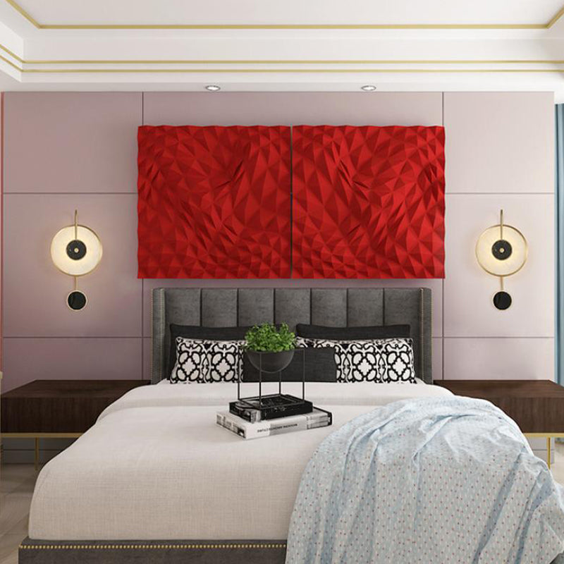 Modern Single Golden Wall Mounted Sconce Glass Wall Light for Bedroom