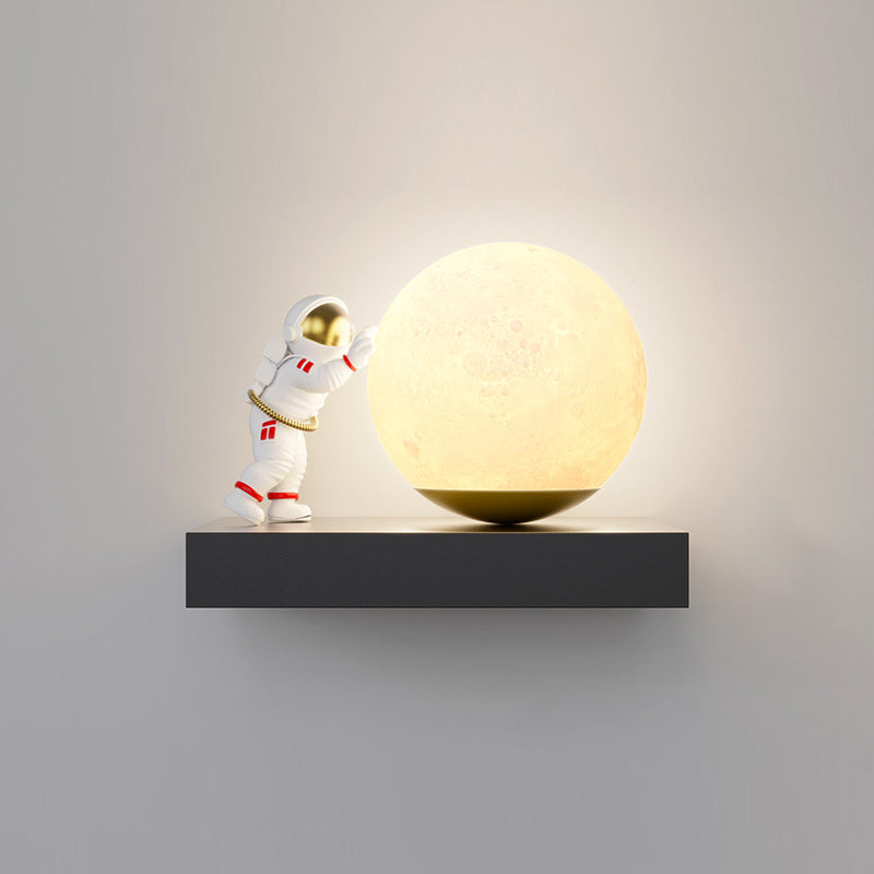 Modern Wall Light Fixture Astronaut Wall Light Sconce for Kid's Bedroom