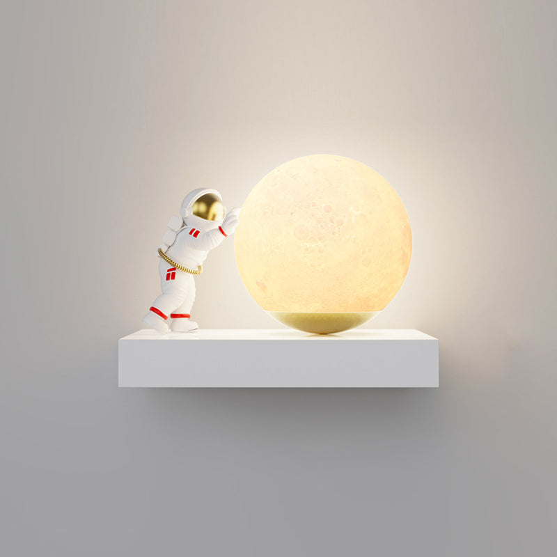 Modern Wall Light Fixture Astronaut Wall Light Sconce for Kid's Bedroom