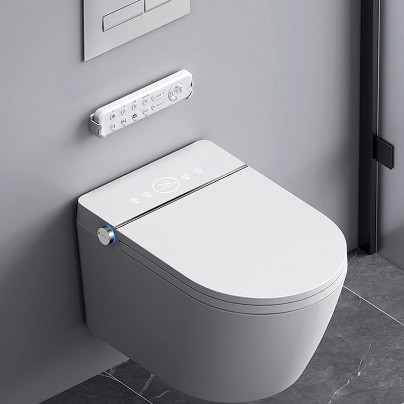 Contemporary Wall Mount Flush Toilet Slow Close Seat Included Urine Toilet for Washroom