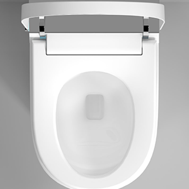 Contemporary One Piece Flush Toilet Heated Seat Included Toilet Bowl for Bathroom