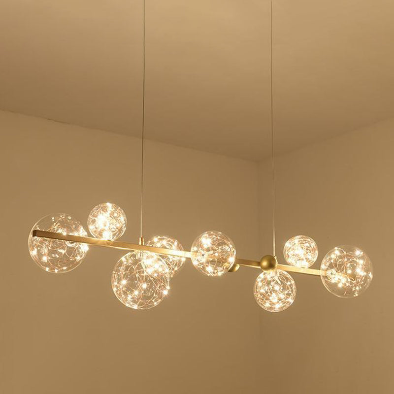 Globe Wall Lighting Modern Glass 8 Lights Rustic Wall Sconces for Kitchen