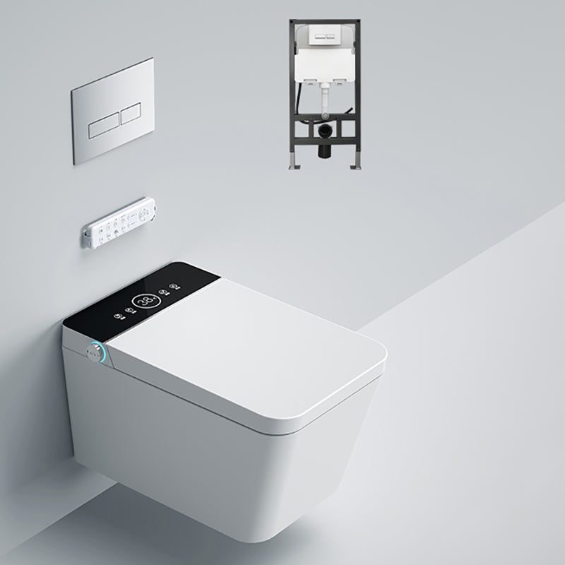 Minimalist Wall Mounted Bidet Foot Sensor White Temperature Control