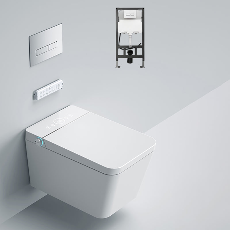 Minimalist Wall Mounted Bidet Foot Sensor White Temperature Control