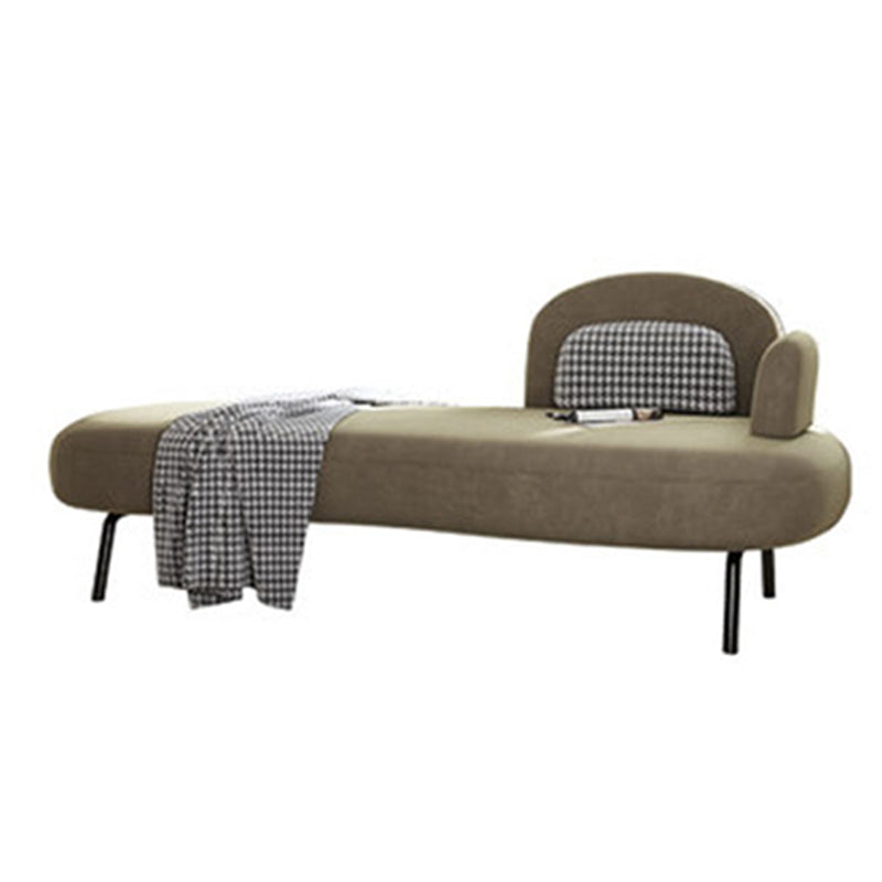 Scandinavian Chaise Lounge Couch Solid Color Chaise Lounge for Bedroom
