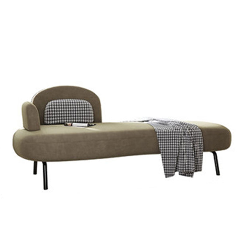 Scandinavian Chaise Lounge Couch Solid Color Chaise Lounge for Bedroom