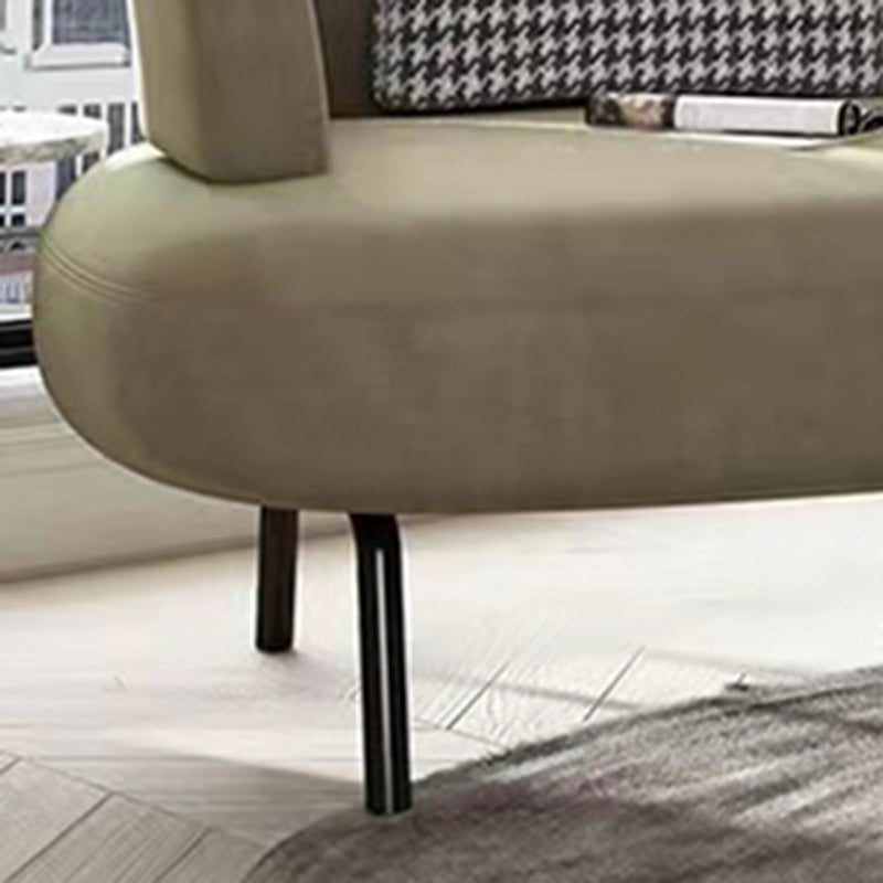Scandinavian Chaise Lounge Couch Solid Color Chaise Lounge for Bedroom