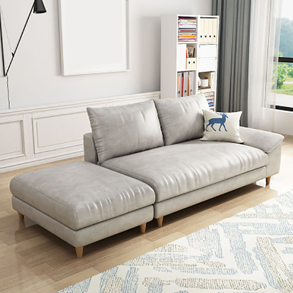 Modern Chaise Lounge Solid Color Chaise Lounge Couch with Pillows