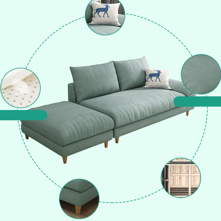 Modern Chaise Lounge Solid Color Chaise Lounge Couch with Pillows
