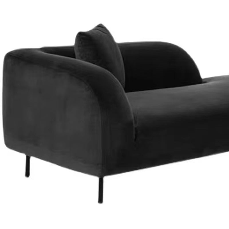 Modern Tufted Upholstered Chaise Lounge Couch Velvet Chaise Lounge