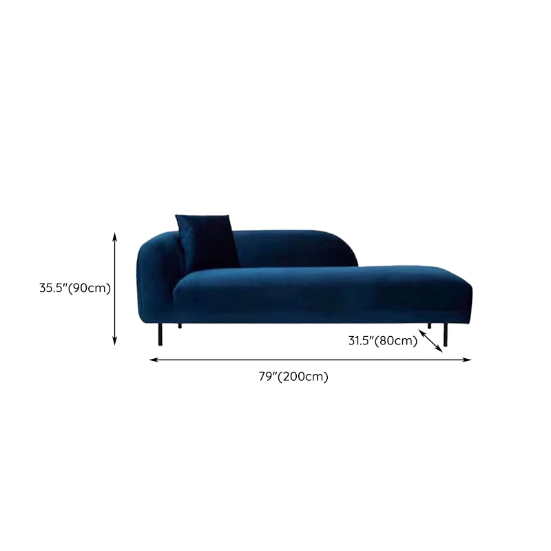 Modern Tufted Upholstered Chaise Lounge Couch Velvet Chaise Lounge
