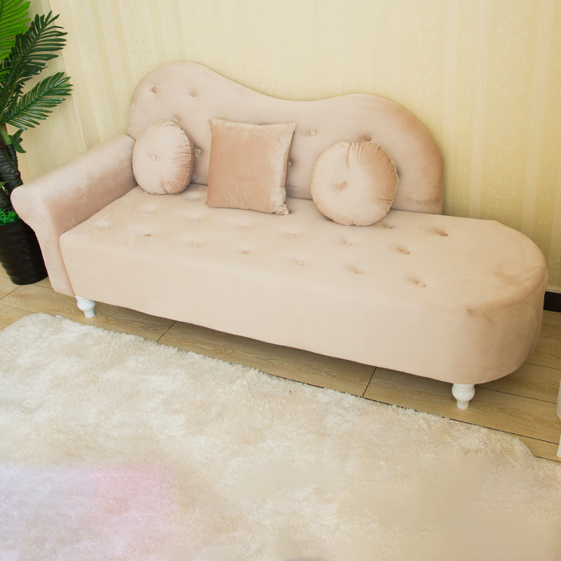 Glam Chaise Lounge Velvet Chaise Lounge Sofa for Living Room