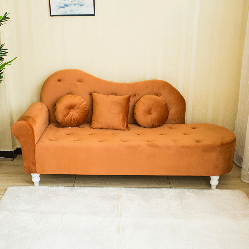 Glam Chaise Lounge Velvet Chaise Lounge Sofa for Living Room